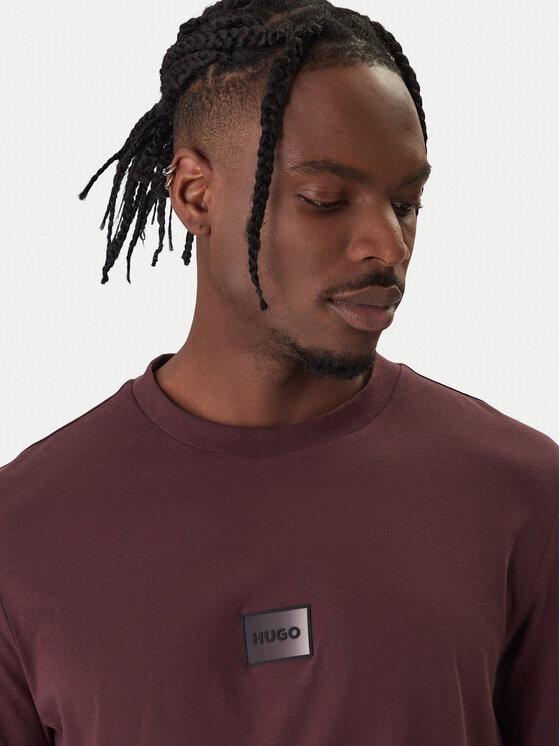 HUGO HUGO T-shirt Danotie 50553124 Smeđa Regular Fit