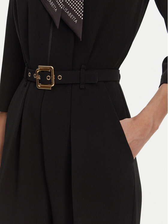Elisabetta Franchi Elisabetta Franchi Overal TU-047-52E2 Černá Regular Fit