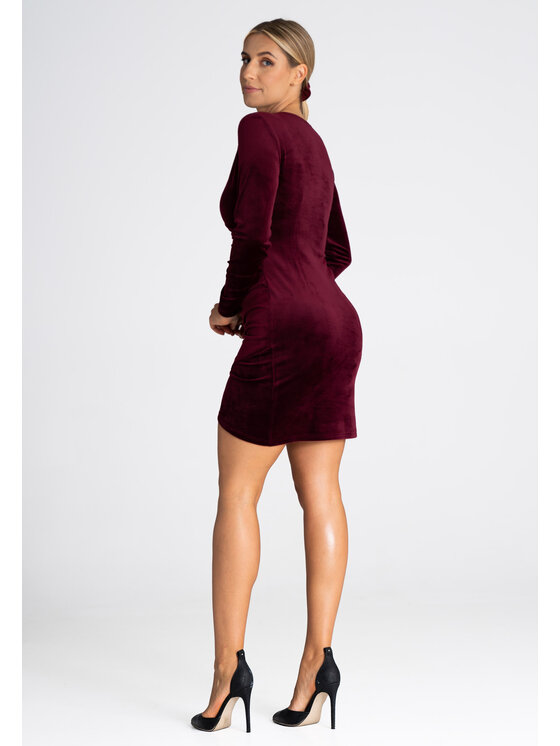 FIGL FIGLFIGL Vestito M963 Bordeaux Regular Fit
