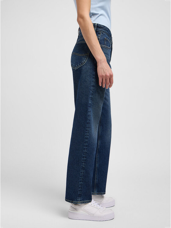Lee Lee Jeansy RIDER Niebieski Slim Fit