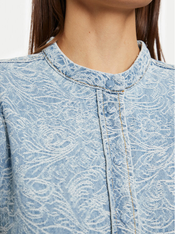 Vila Vila Jeanshemd Chris 14103484 Blau Regular Fit