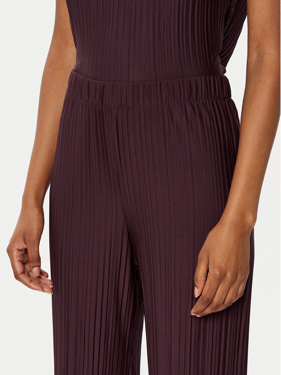 Gina Tricot Gina Tricot Bavlnené nohavice 23460 Bordová Regular Fit