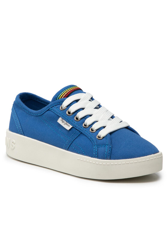 Pepe Jeans Snīkeri Brixton Canvas PGS30448 Zils