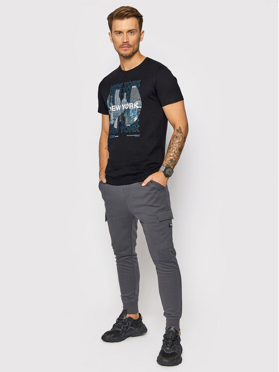 T-shirt York 12194070 Nero Regular Fit