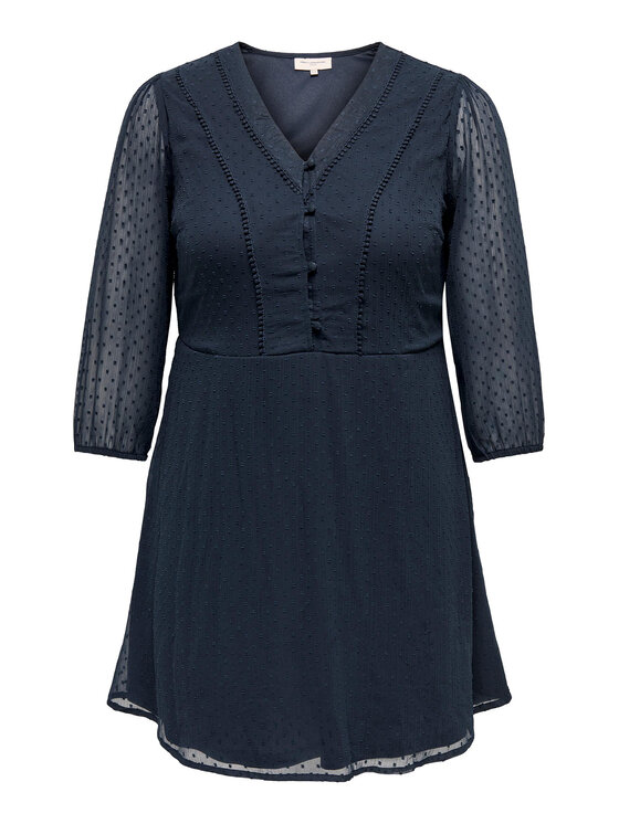 ONLY Carmakoma ONLY Carmakoma Vsakodnevna obleka 15286751 Modra Regular Fit