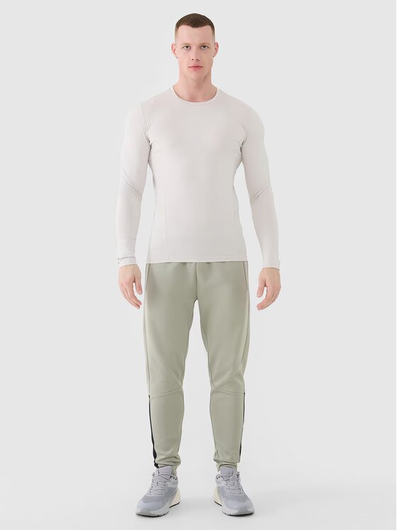 4F 4F Pantaloni di tessuto 4FWSS25TFTRM0836-44S Verde Regular Fit
