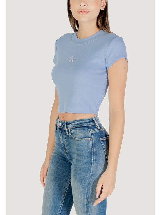 Calvin Klein Jeans Calvin Klein Jeans T-Shirt MONOGRAM BABY TEE Μπλε Casual Fit