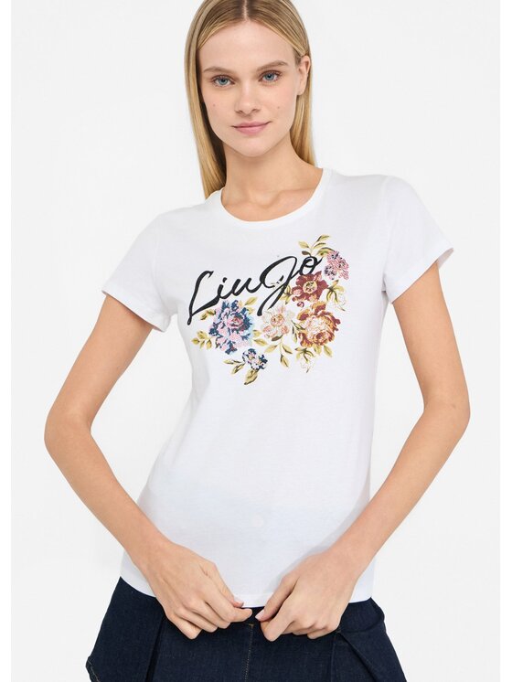 Liu Jo Liu Jo T-shirt MF5456JS923P9165 Bianco Regular Fit