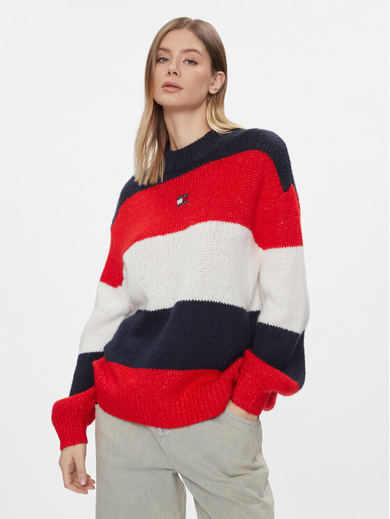 Tommy jeans colorblock sweater outlet