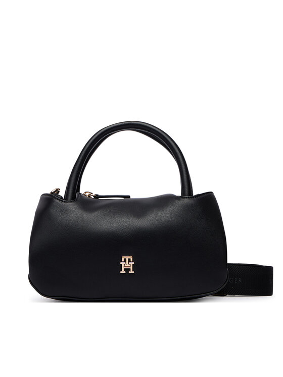 Tommy Hilfiger Tommy Hilfiger Soma Th Logotape Mini Satchel AW0AW18743 Melns