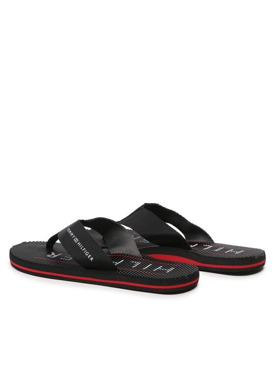 Tommy Hilfiger Tommy Hilfiger Infradito Massage Footbed FM0FM04474 Nero
