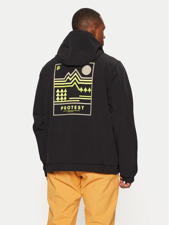Protest Protest Kurtka narciarska Galaxy 6711144 Czarny Relaxed Fit