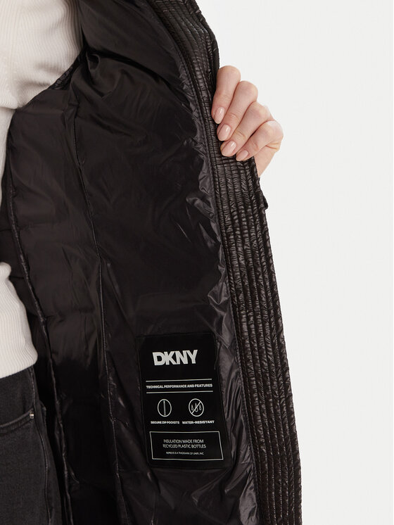 DKNY DKNY Зимно яке DLEMPW58 Черен Slim Fit