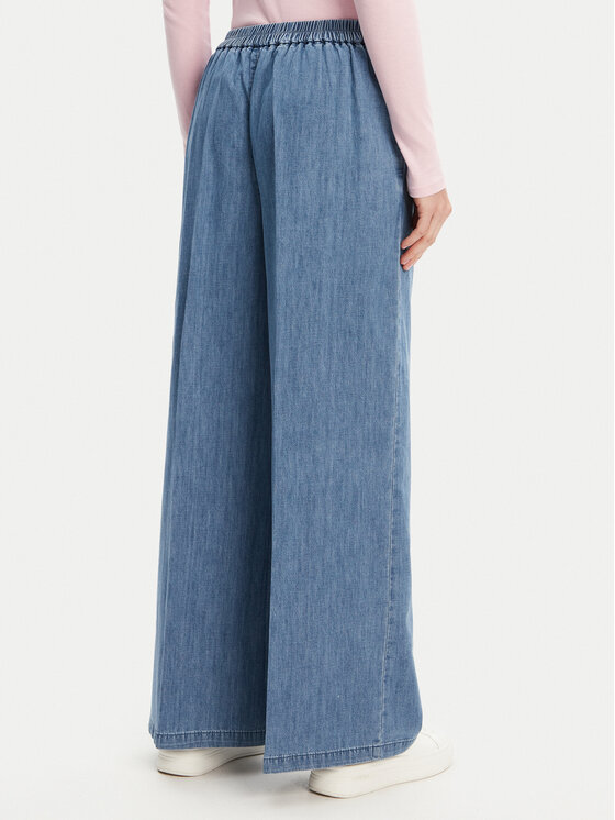 United Colors Of Benetton United Colors Of Benetton Palazzo hlače 4KOWDF01B Modra Wide Leg