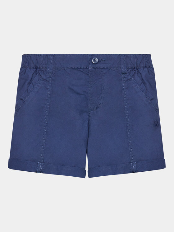United Colors Of Benetton United Colors Of Benetton Pantalon scurți din material 4LN6G900N Bleumarin Regular Fit