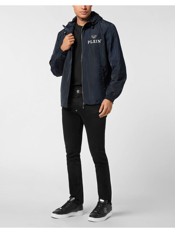 PHILIPP PLEIN PHILIPP PLEIN Wiatrówka 25613 Błękitny Regular Fit