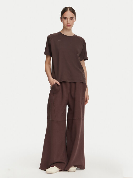 Kappa Kappa Παντελόνι φόρμας 36226ZW Καφέ Oversize