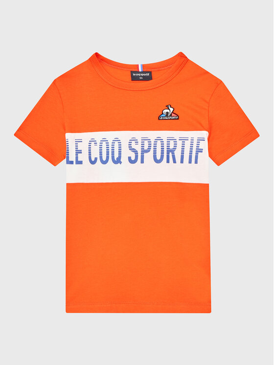 Le Coq Sportif T-krekls 2310341 Oranžs Regular Fit