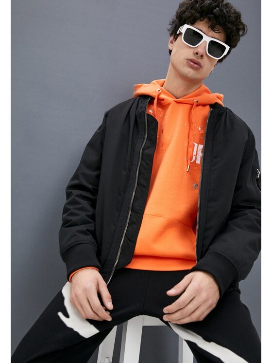 John Richmond John Richmond Felpa Felpa da uomo John Richmond Arancione Regular Fit