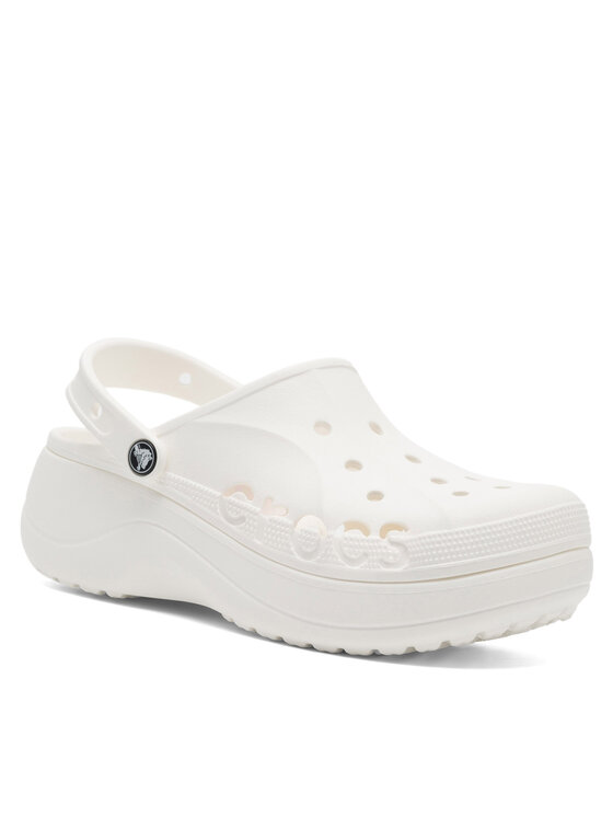 Crocs Crocs Шльопанці BAYA PLATFORM CLOG 208186-100 Білий