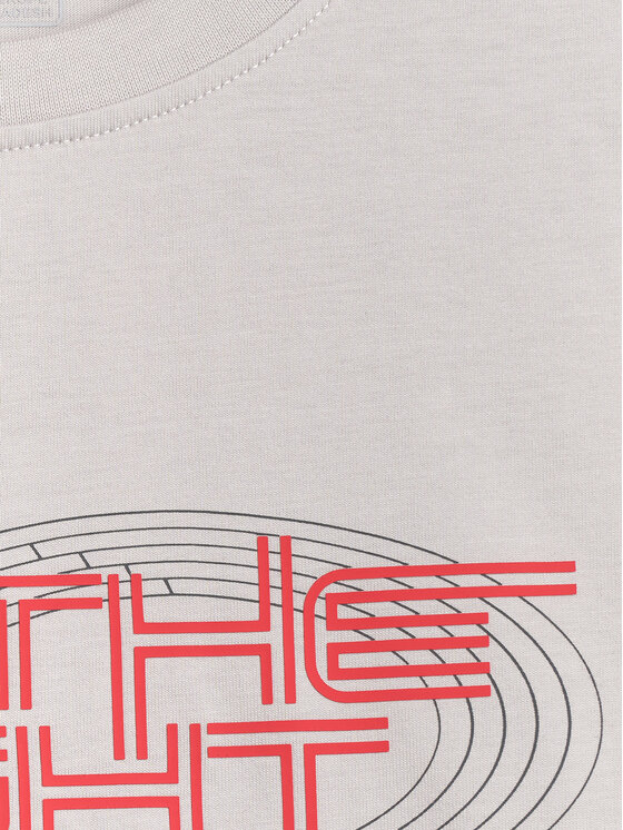 4F 4F T-Shirt MONOCHROME MOVEMENT Szary jasny Regular Fit