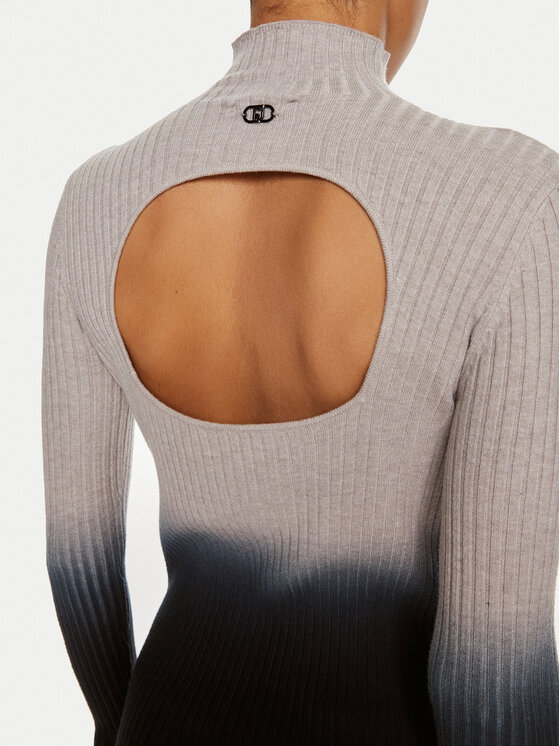 Liu Jo Liu Jo Trikotažinė suknelė WF4356 MA47P Pilka Slim Fit