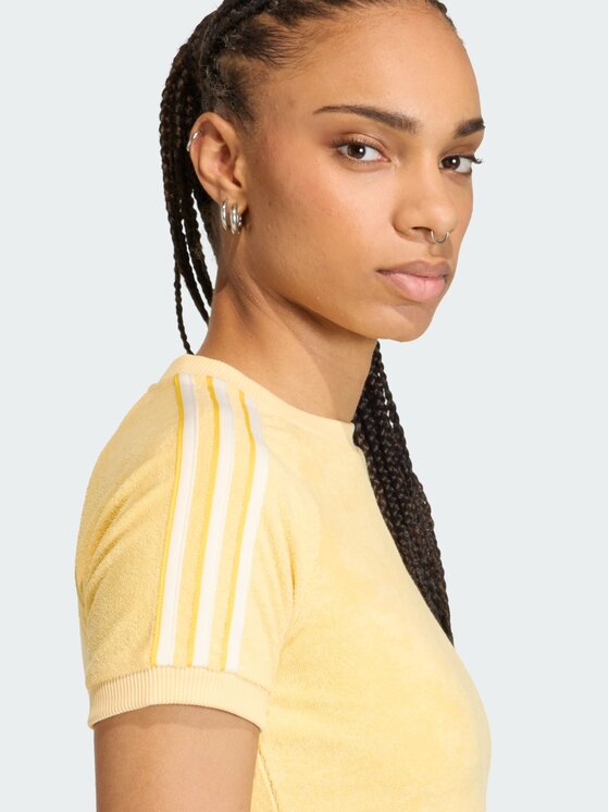 adidas adidas T-Shirt TERRY TOWEL CALI TEE Pomarańczowy