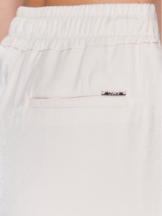 Liu Jo Liu Jo Kalhoty z materiálu WA3272 T3406 Écru Regular Fit