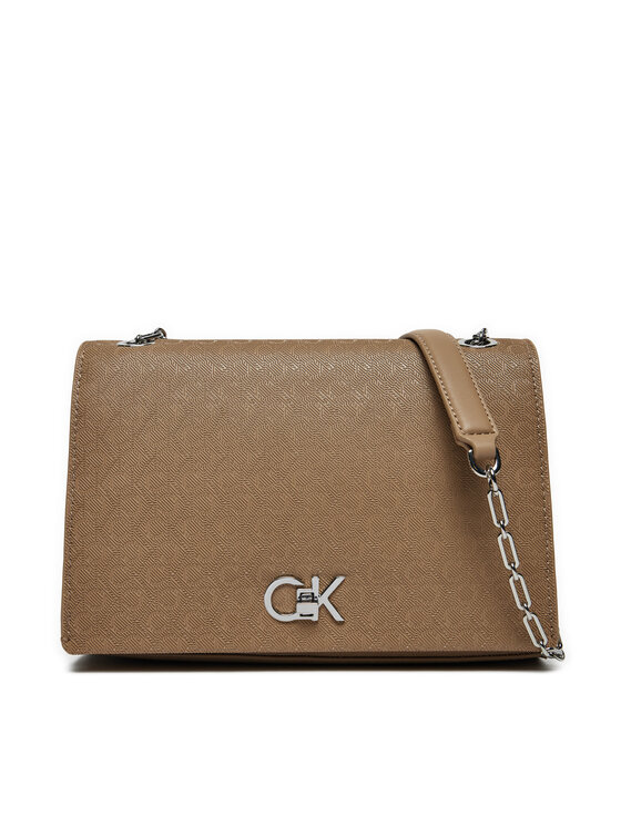 Calvin Klein Calvin Klein Ročna torba Ck Medium Conv Shoulder Bag_Mono K60K613138 Rjava