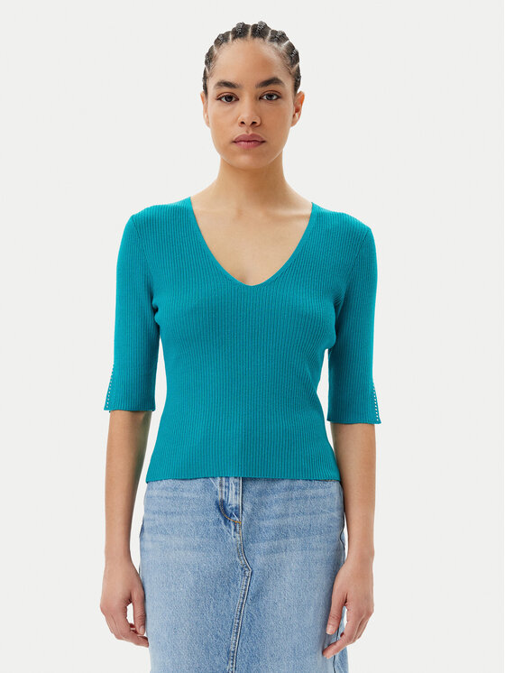 Morgan Morgan Sweater 251-MCHAMPI Zöld Slim Fit