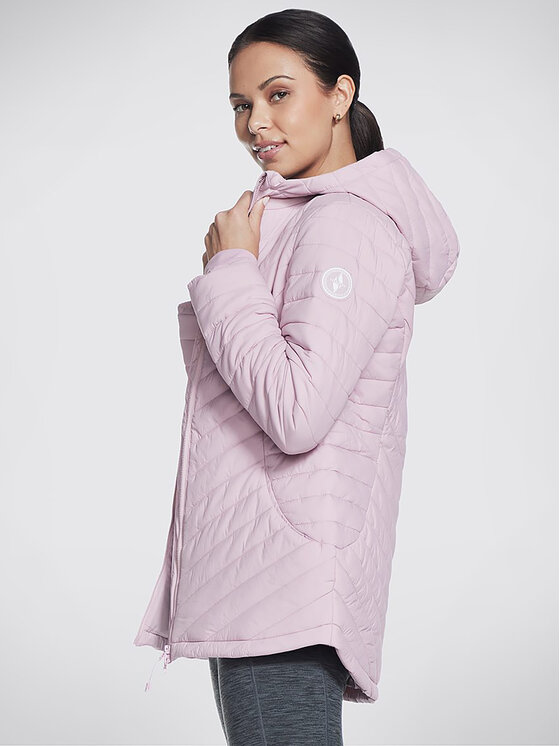 Skechers Skechers Anoraka virsjaka Goshield Everyday Parka JA5 Rozā Regular Fit