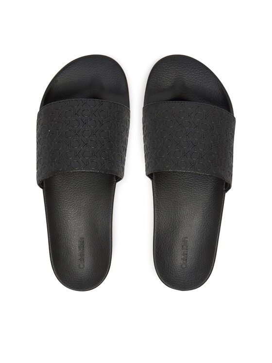 Calvin Klein Calvin Klein Papucs Pool Slide Mono HM0HM01968 Fekete