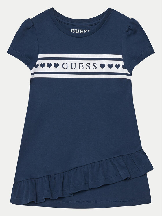 Guess Guess Ежедневна рокля K5RK04 KA6W4 Тъмносин Regular Fit