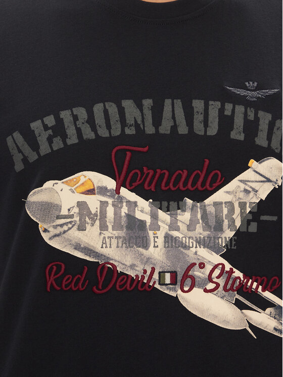 Aeronautica Militare Aeronautica Militare T-Shirt 251TS2406J641 Granatowy Regular Fit