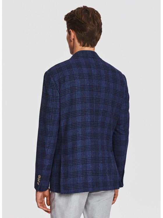 Pako Lorente Pako Lorente Marynarka P26SF-3X-022 Granatowy Slim Fit