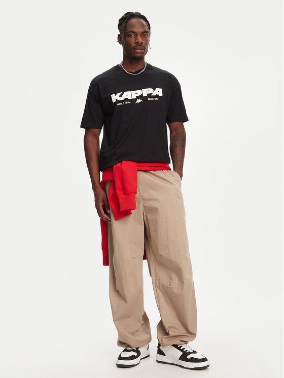 Kappa Kappa T-särk Nhisso 351S5MW Must Regular Fit