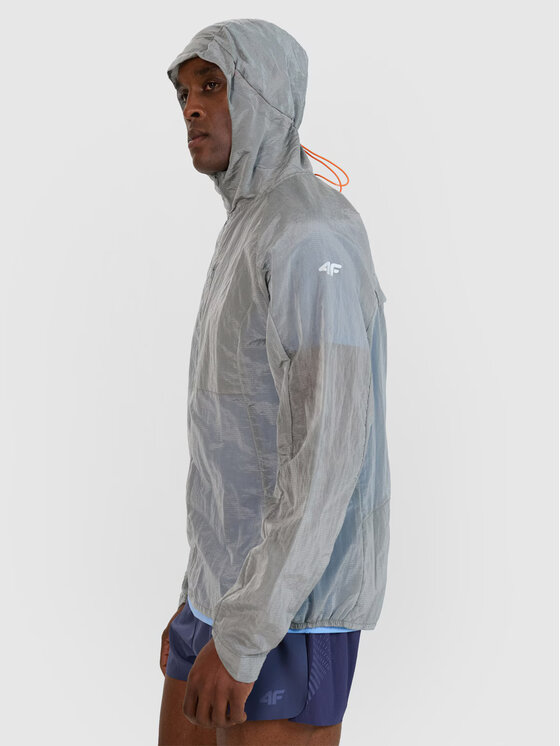 4F 4F Giacca da corsa 4FWSS25TTJAM698-27S Grigio Regular Fit