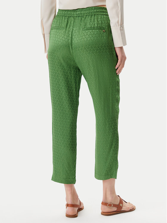 LOLA CASADEMUNT LOLA CASADEMUNT Hlače MS2514007 Zelena Regular Fit