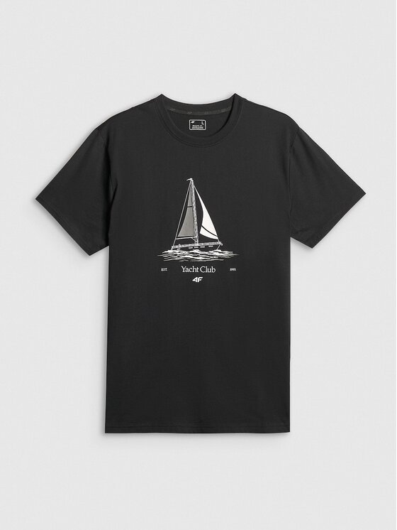 4F 4F T-Shirt 4FRSS26TTSHM3996-20S Czarny Relaxed Fit