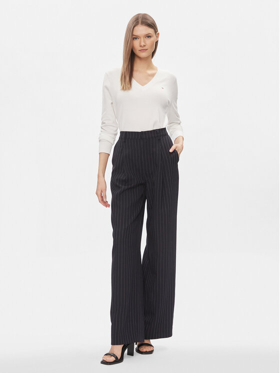 Tommy Hilfiger Tommy Hilfiger Пуловер WW0WW42049 Бял Regular Fit