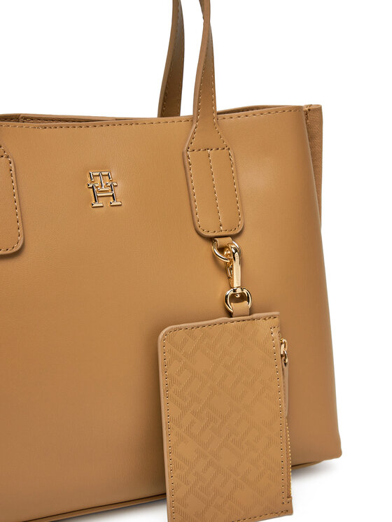 Tommy Hilfiger Tommy Hilfiger Torbica Th Distinct Mini Tote AW0AW17192 Smeđa