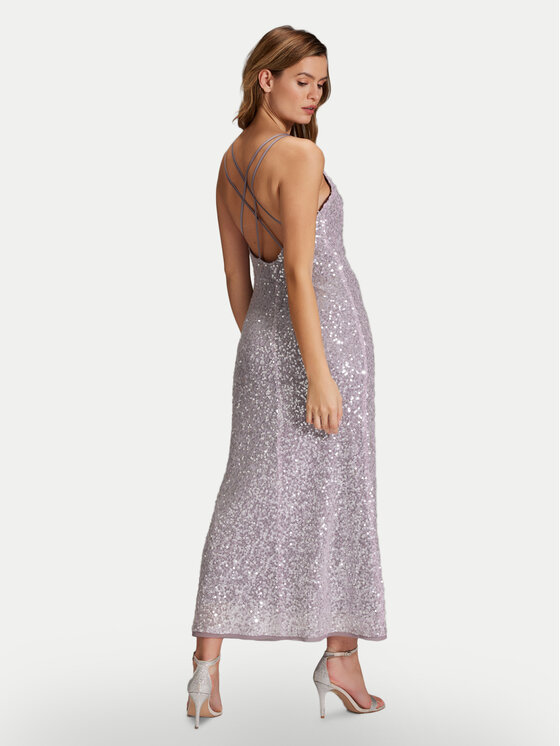 Swing Swing Večerna obleka 5AH15800 Vijolična Slim Fit
