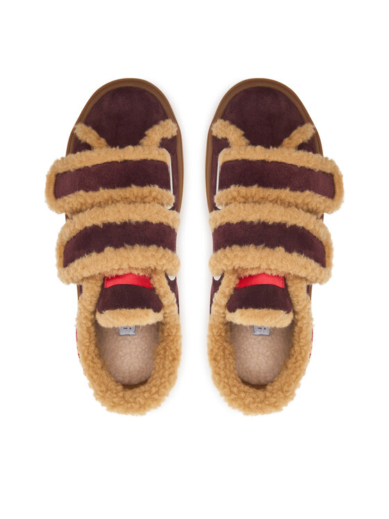 Inuikii Inuikii Αθλητικά Lila Shearling Low Velcro 1001.001.0561 Μπορντό