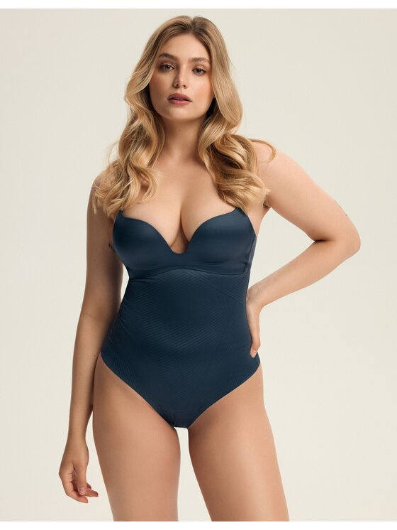 Esotiq Esotiq Biustonosz push-up 43915 Granatowy