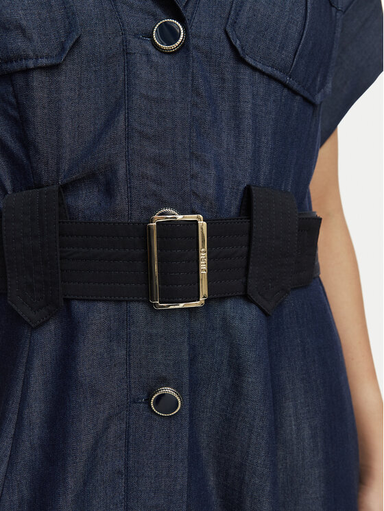 Liu Jo Liu Jo Vestito chemisier UA6315 D0335 Blu scuro A-Line Fit