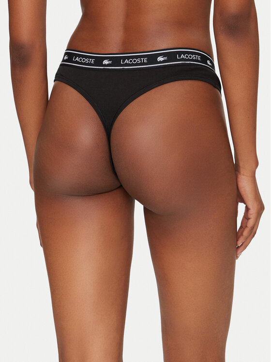 Lacoste Lacoste Kalhotky string 8F1342 Černá