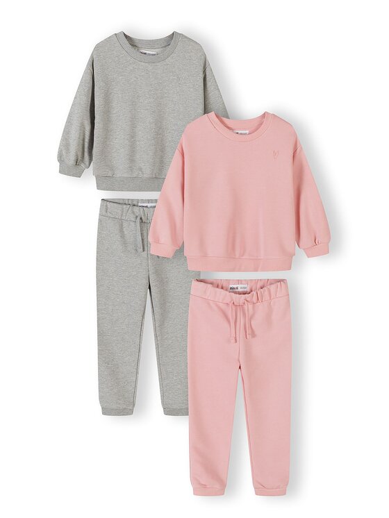 minoti minoti Zestaw NOSFLEECE101 Szary Regular Fit