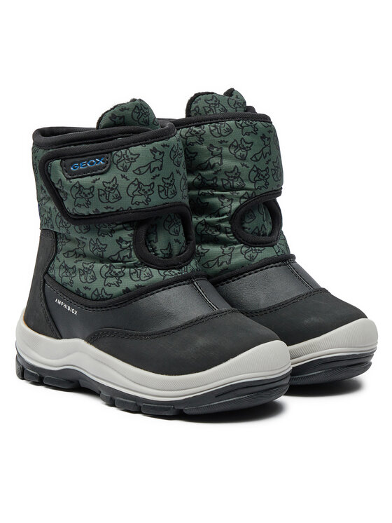 Geox Geox Μπότες Χιονιού B Flanfil Boy B Abx B263VE 0BCMN C9358 S Μαύρο