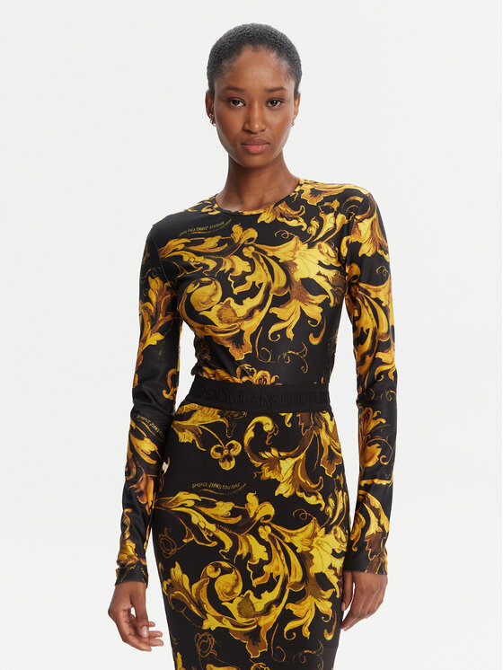 Versace Jeans Couture Versace Jeans Couture Боді 79HAM221 JS501 Чорний Slim Fit