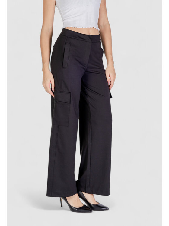 ICHI ICHI Pantaloni palazzo IHSIMONSE Nero Regular Fit